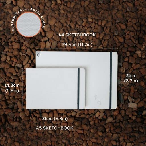 【新着商品】Etchr パーフェクト スケッチブック A5 コットン100％ 水 Amazon.com: Etchr Perfect Sketchbook - A5 Landscape - Cold Press